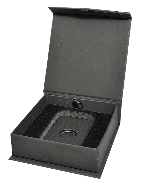 1 Oz Silver Bar Capsule Box with Magnetic Lid and Stand Insert - alternate view 1