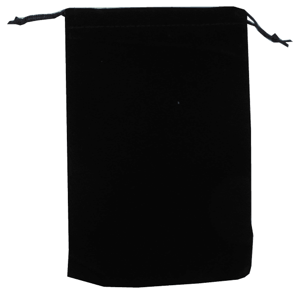 Velour Drawstring Pouch - 5x7.5 Black