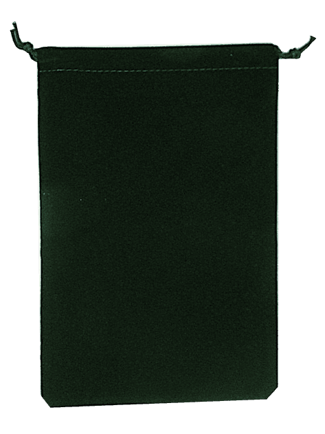 Velour Drawstring Pouch - 5x7.5 Green