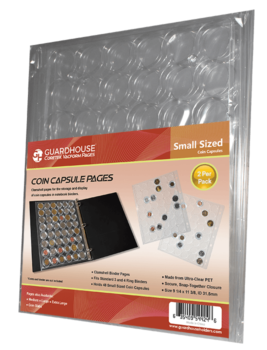Coin Capsule Page - Small (PET Vac Form) - alternate view 1