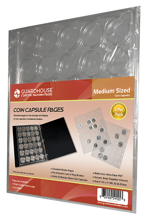 Coin Capsule Page - Medium (PET Vac Form) - alternate view 1