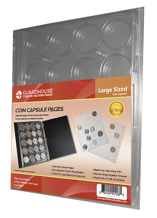 Coin Capsule Page - Large (PET Vac Form) - alternate view 1