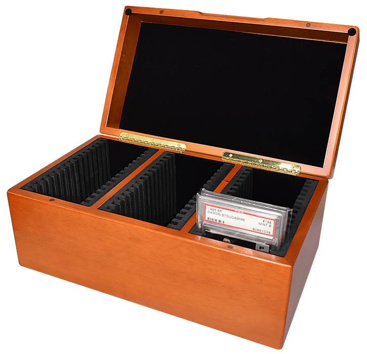 Wood Display Box for 45 PSA Graded Cards