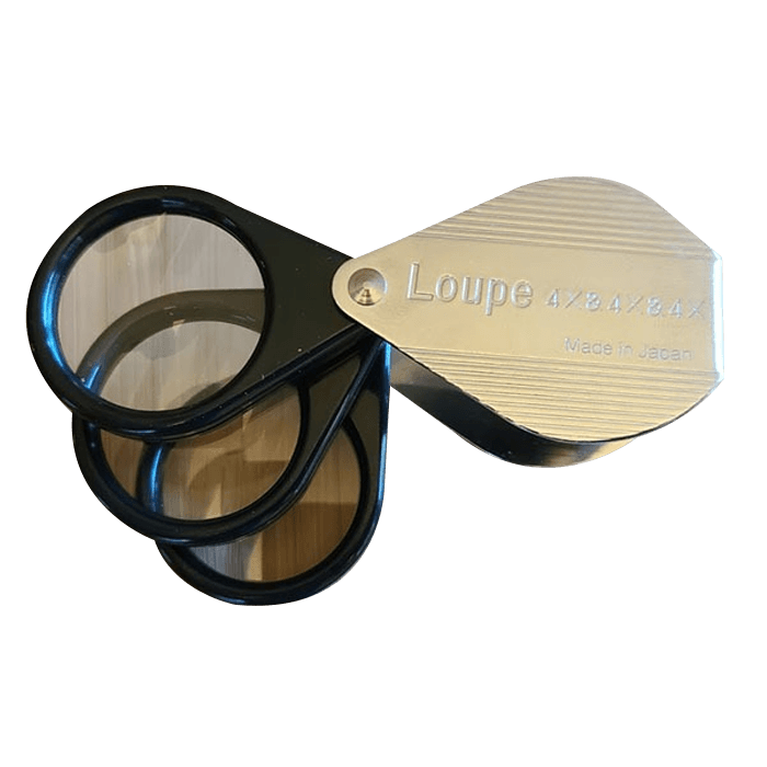Triple Folding Magnifier - 4x, 8x, 12x
