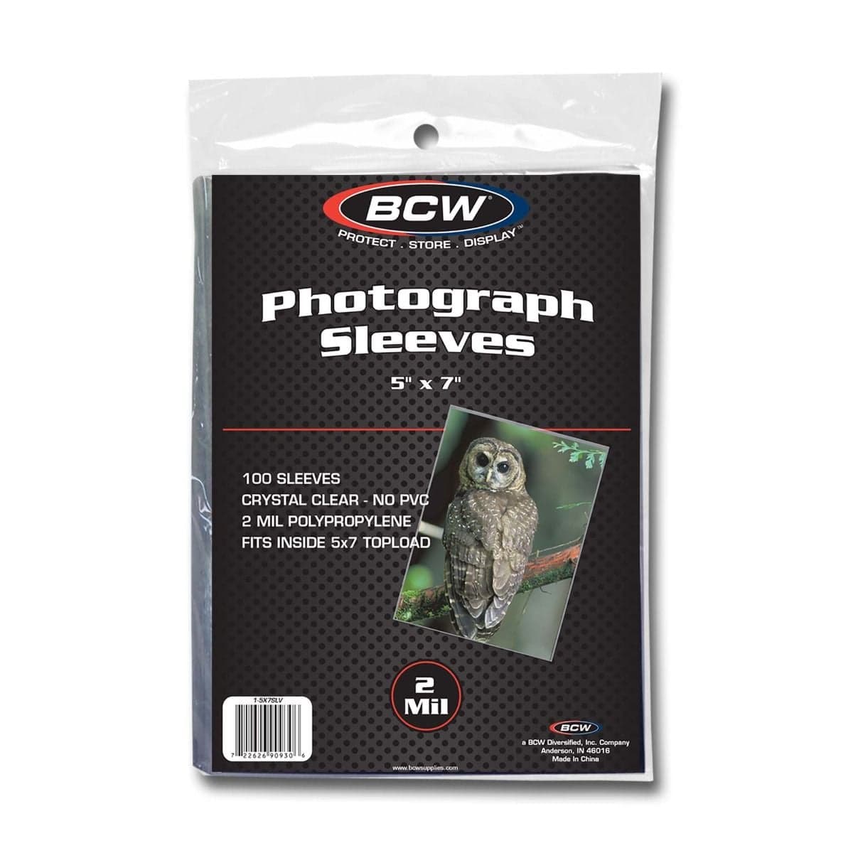 One package of BCW 5x67 Photo Sleeves