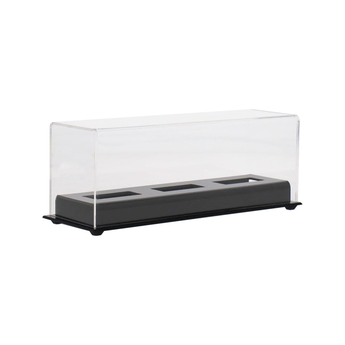 BCW Acrylic Triple Hockey Puck Display empty