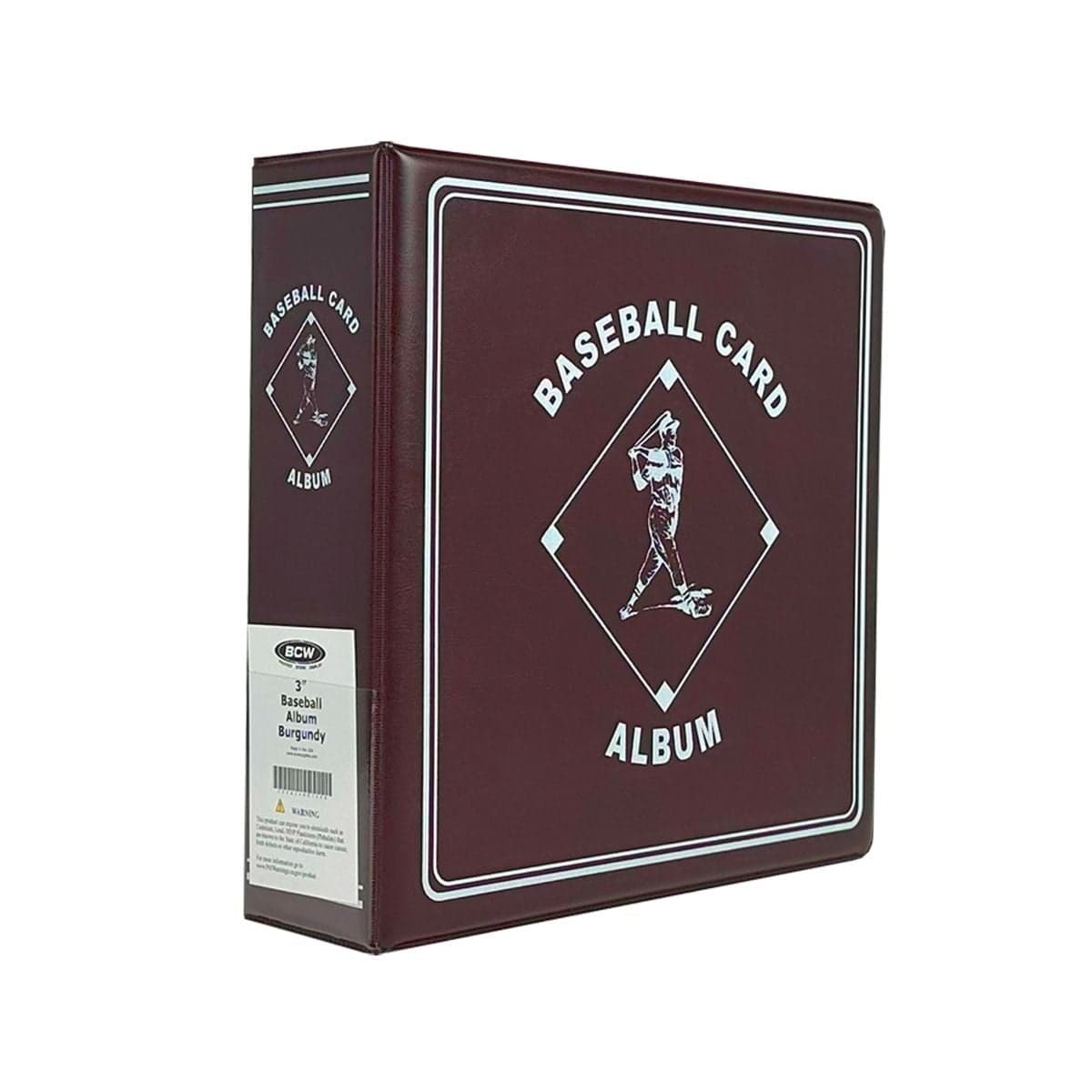 BCW burgundy baseball card album