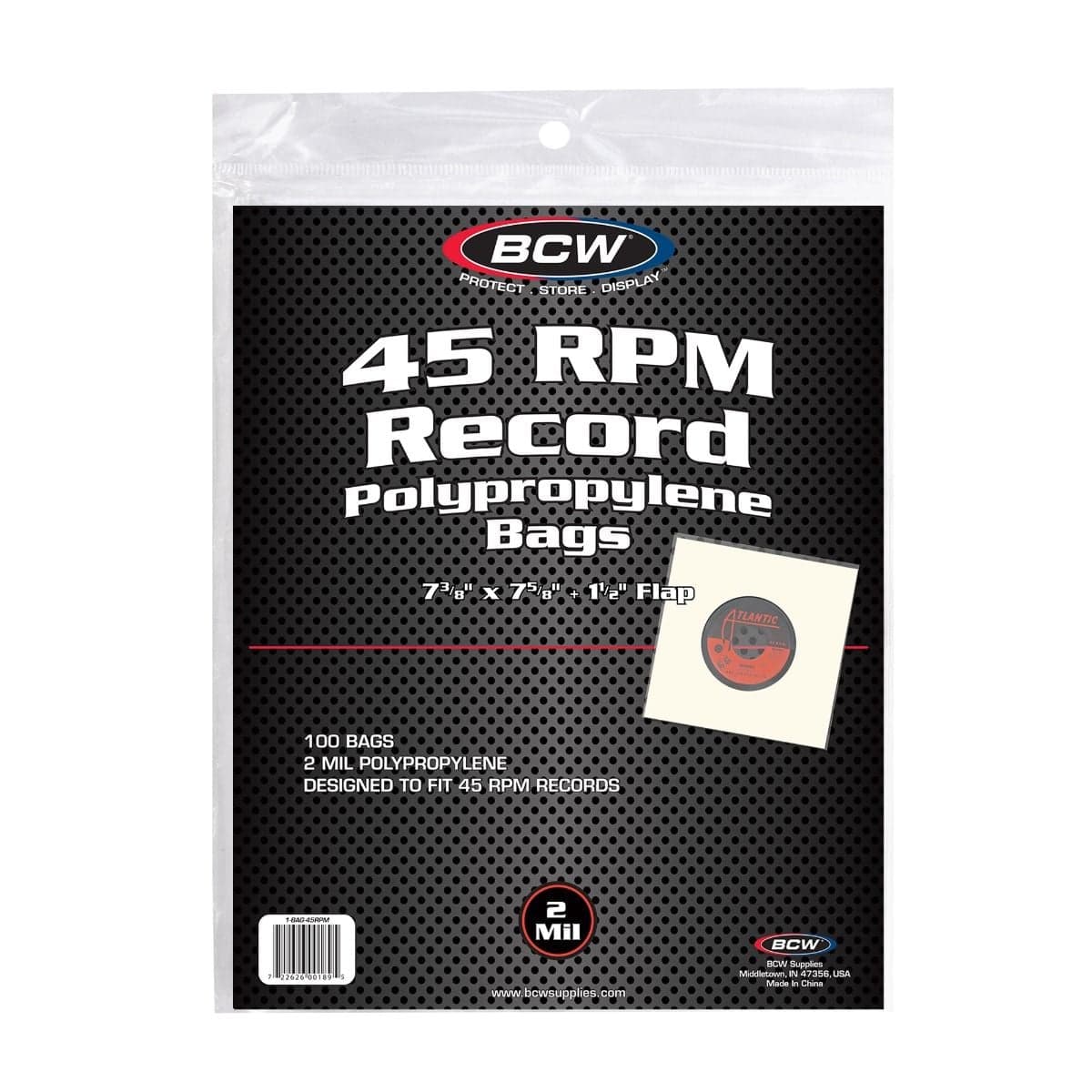 Package of BCW 45 RPM Record Bags