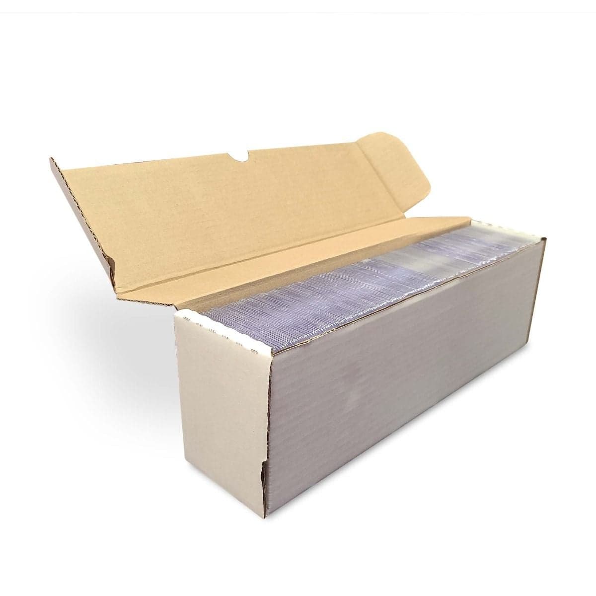 BCW 14 inch semi-rigid number 1 storage box filled with card holders