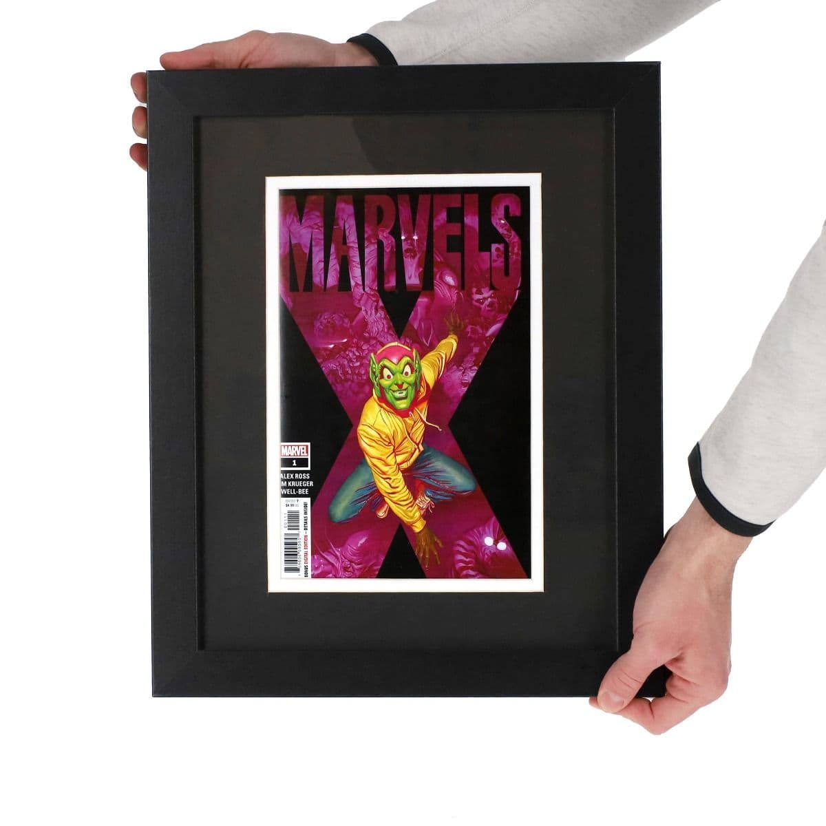 Comic Book Frame - Current with comic book marvel in hands