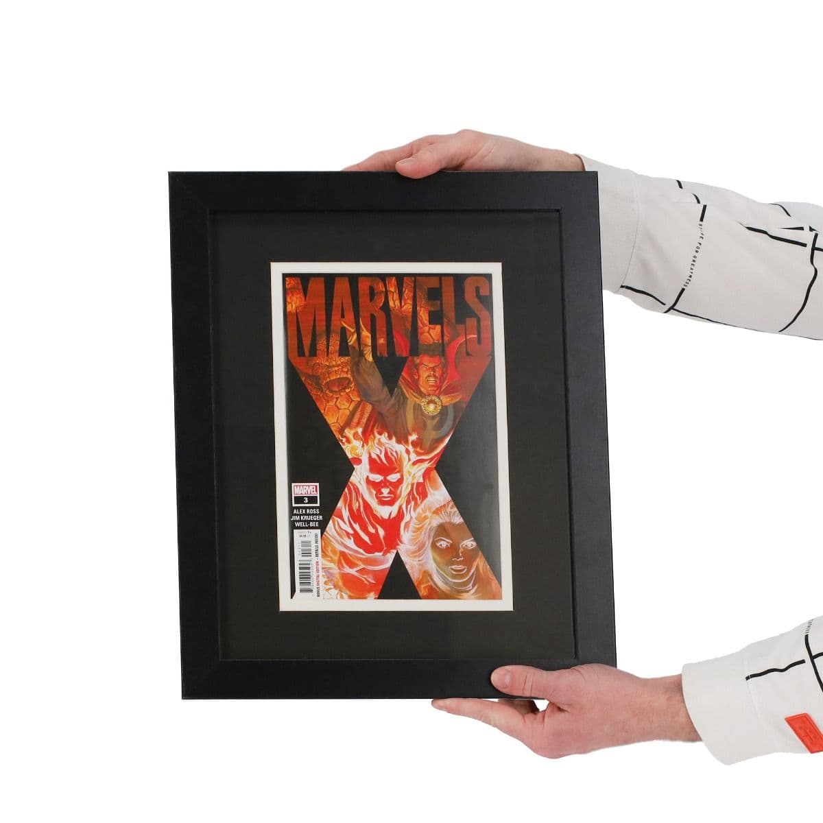Comic Book Frame - Current with comic book marvel in hands