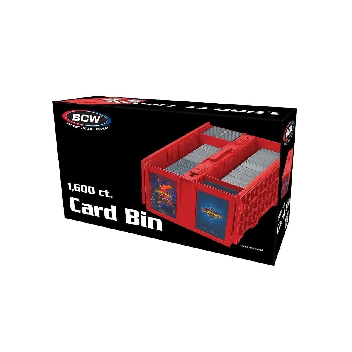 BCW Collectible Card bin 1600 Red. In packaging