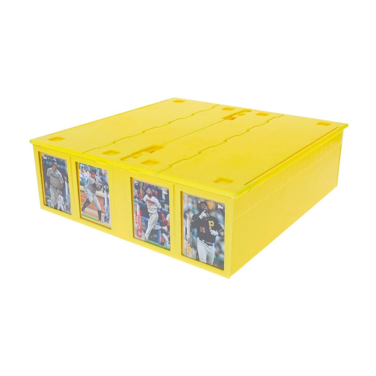 BCW Collectible Card Bin - 3200 - Yellow. closed sports cards