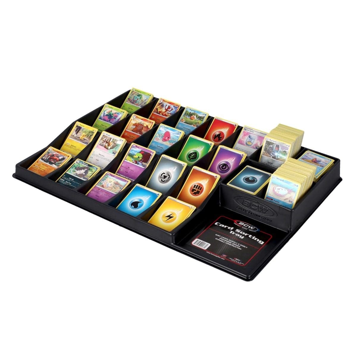 BCW card sorting tray with pokemon cards