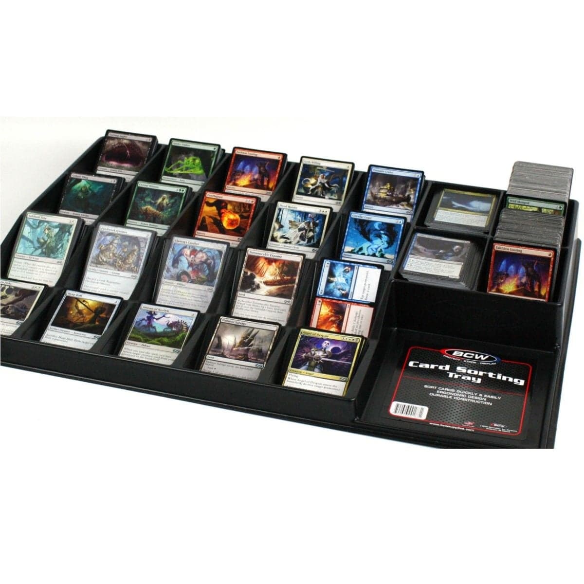 BCW card sorting tray with Magic the Gathering cards