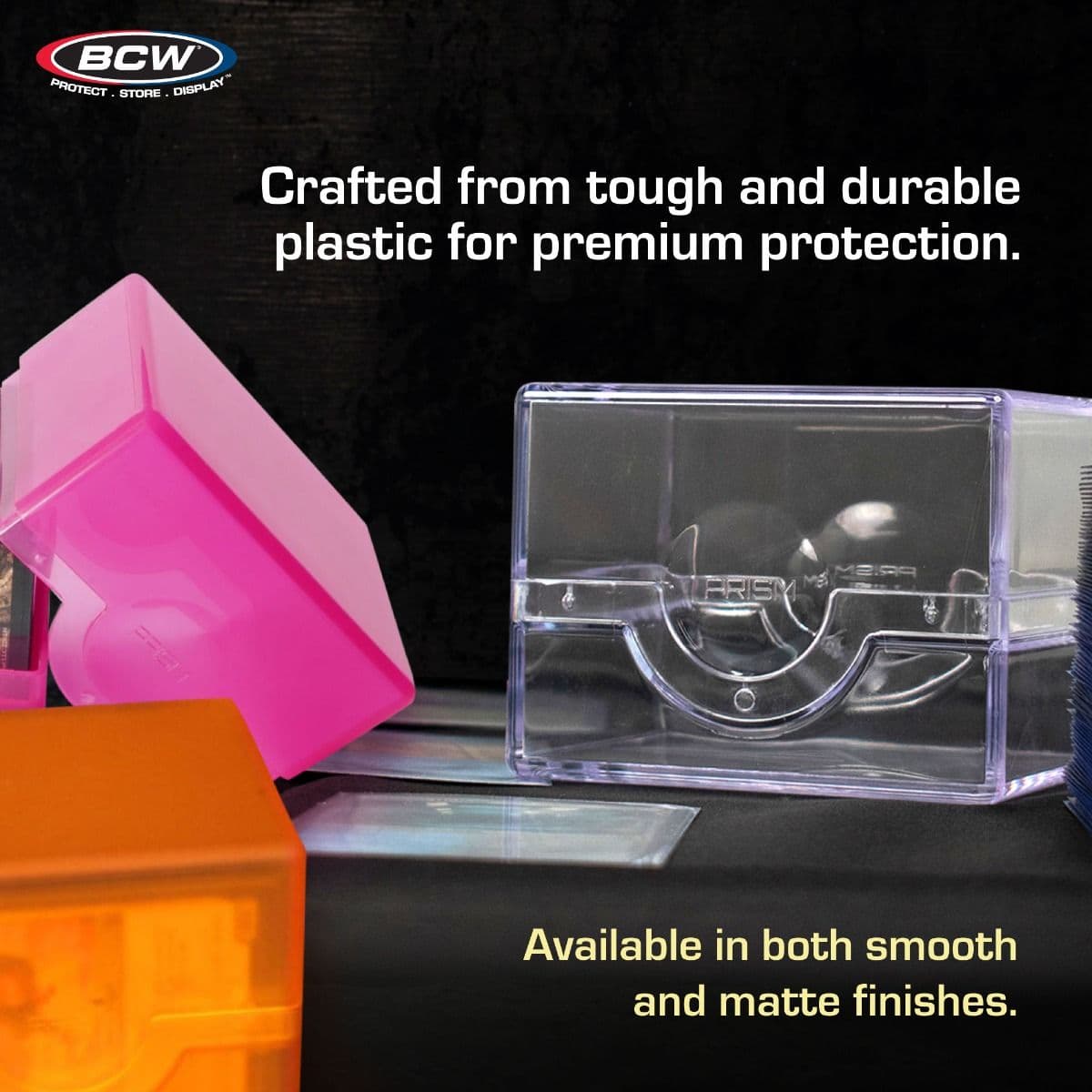 Spectrum Prism deck case infographic, tough durable plastic premium protection