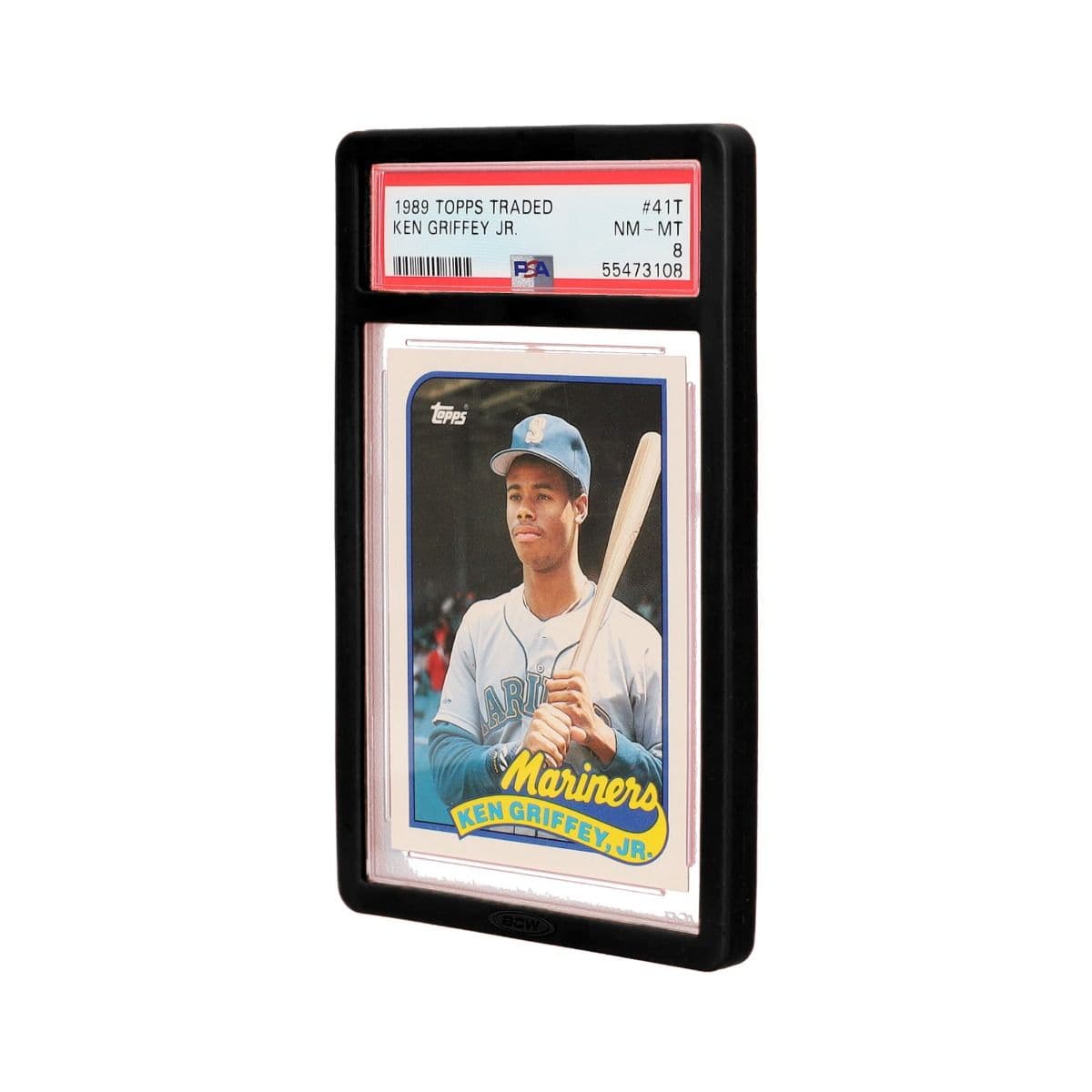 A single Slab Bumper - PSA Graded Card - Black with card inside bumper