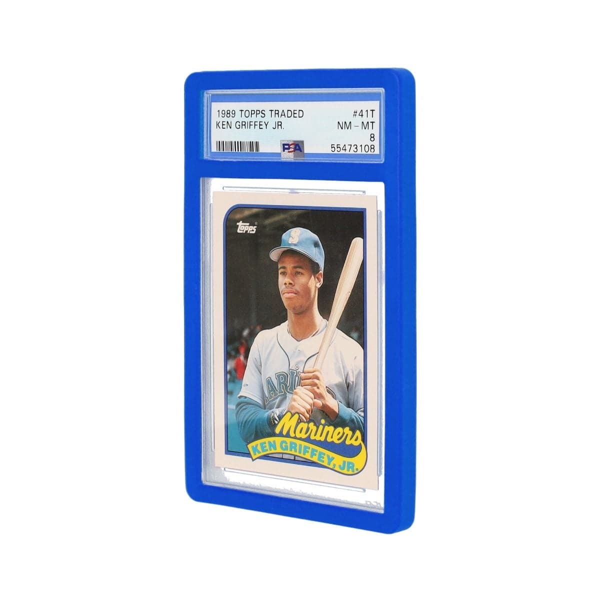 A single Slab Bumper - PSA Graded Card - Blue with card inside bumper