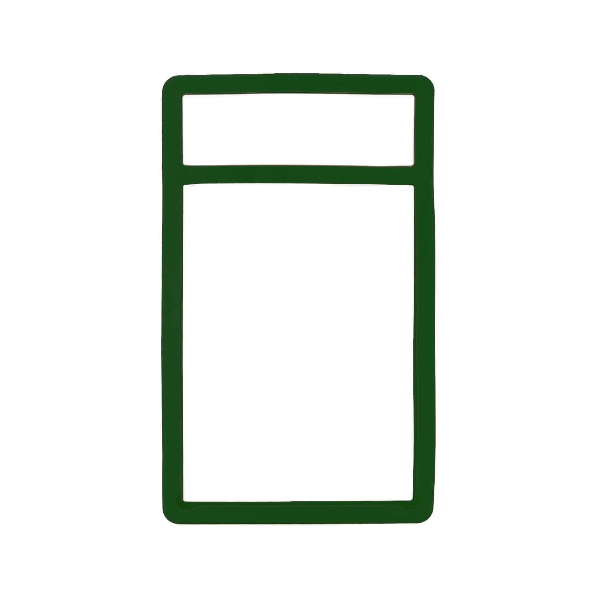 Rear view of a single empty Slab Bumper - PSA Graded Card - Green