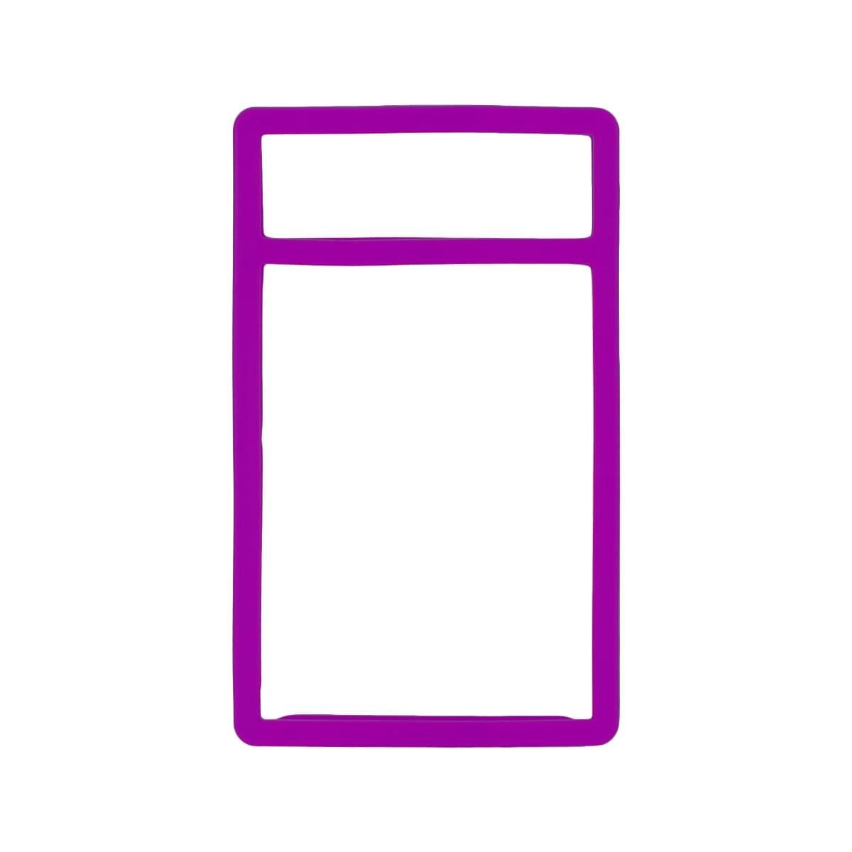 Front facing view of a single empty Slab Bumpers - PSA Graded Card - Purple
