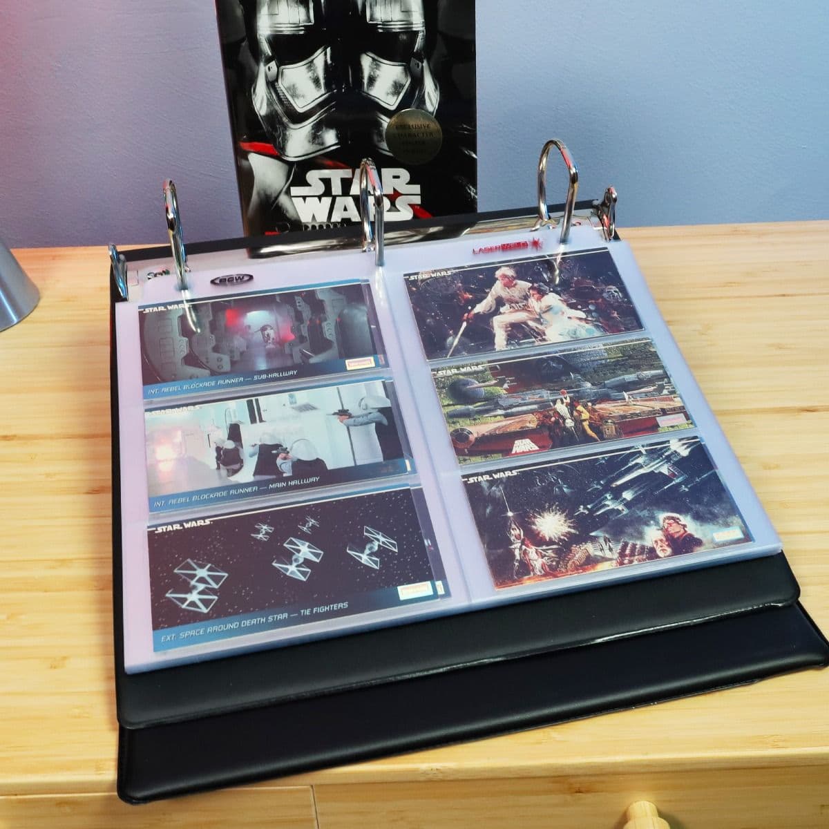 BCW Laserweld 6-Pocket pages in binder with cards