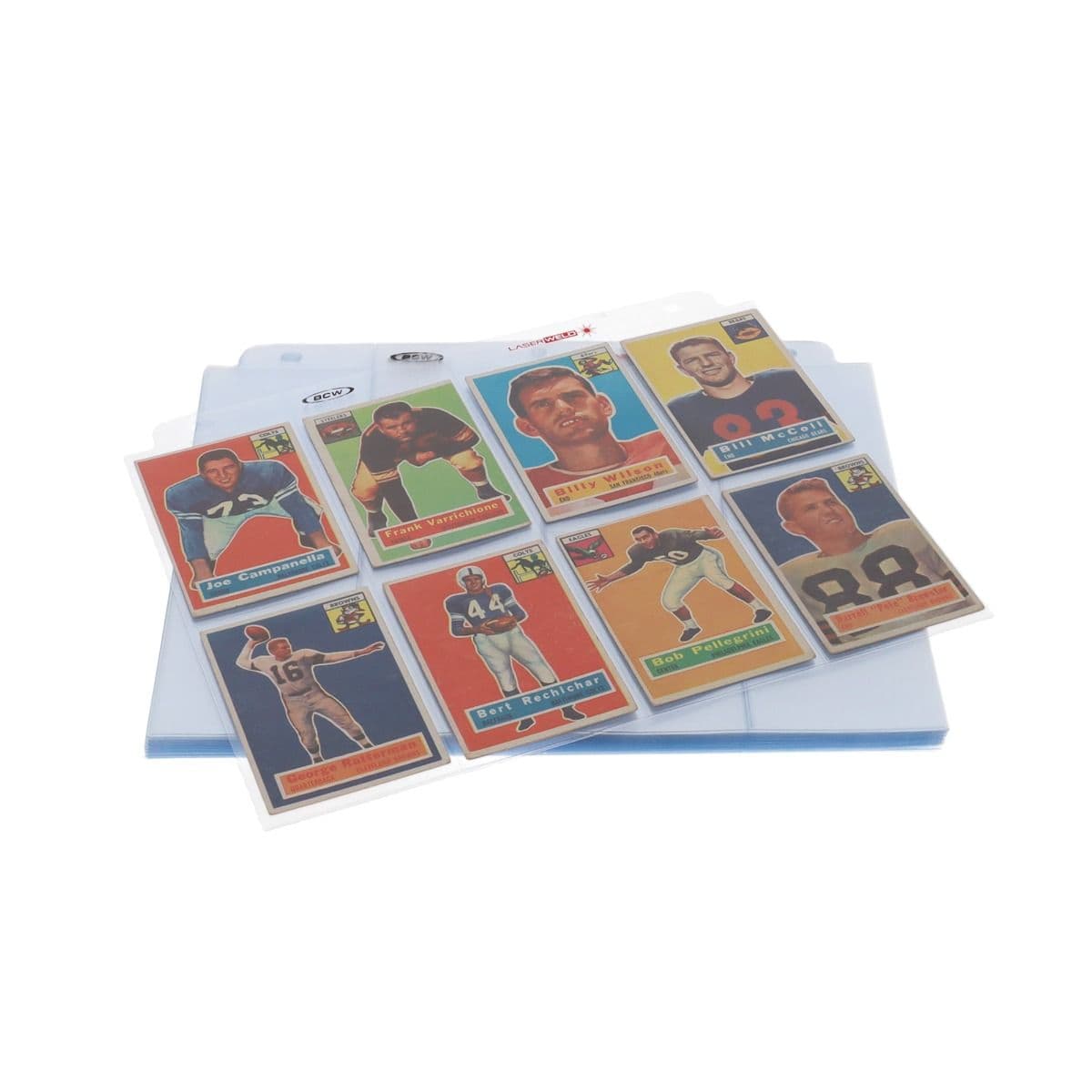 BCW Laserweld 8-Pocket pages with cards