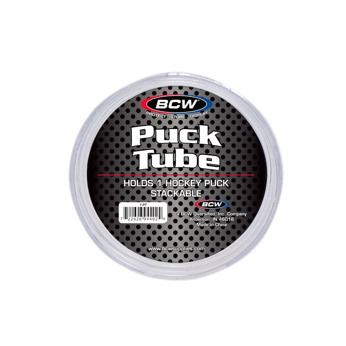 BCW Puck Tube packaging