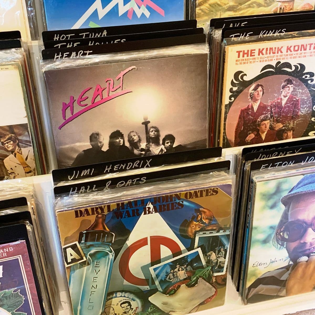 BCW 12-Inch Record Dividers. Black. Medium. 25 per pack. On store rack and labeled