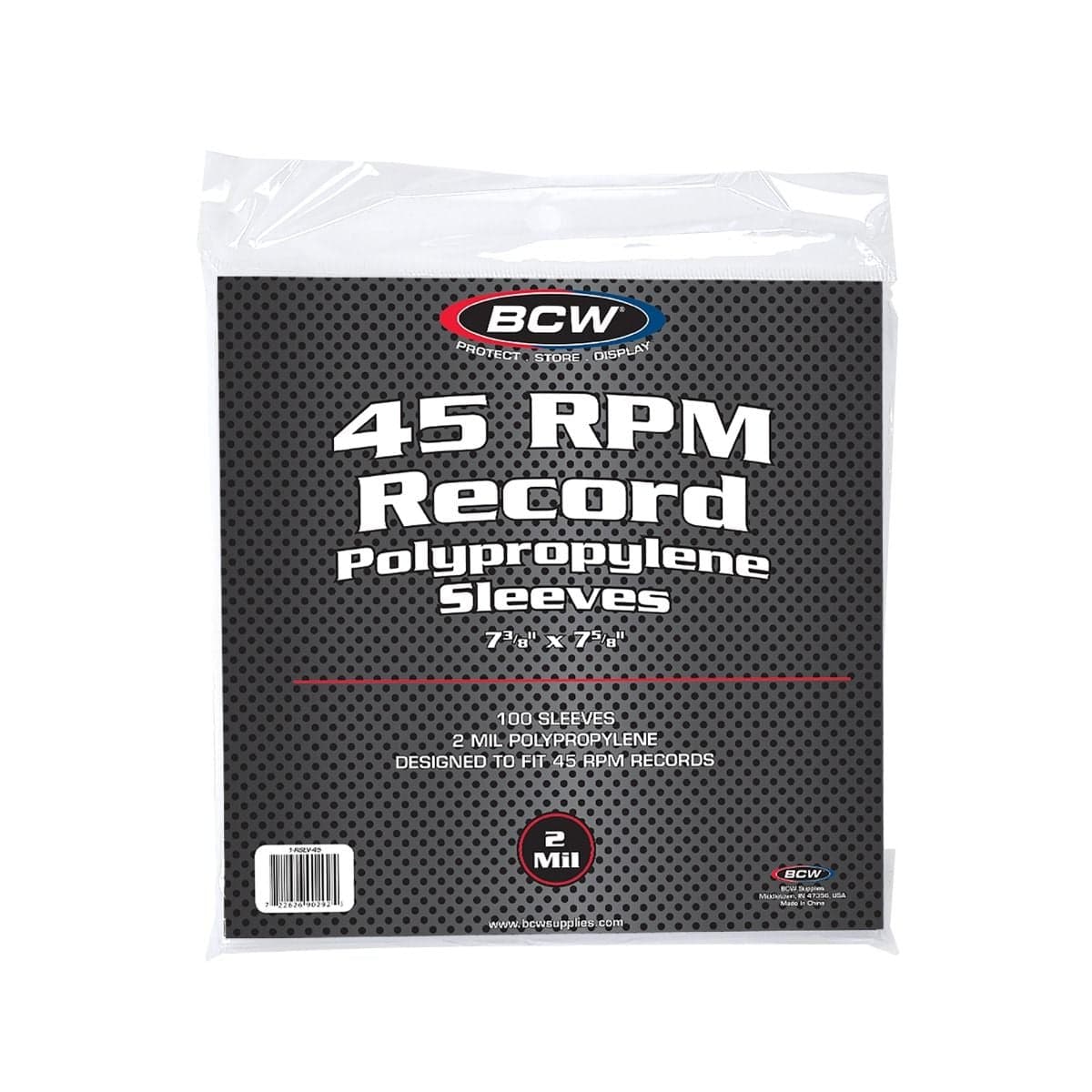 Package of BCW 45 RPM Record Sleeves