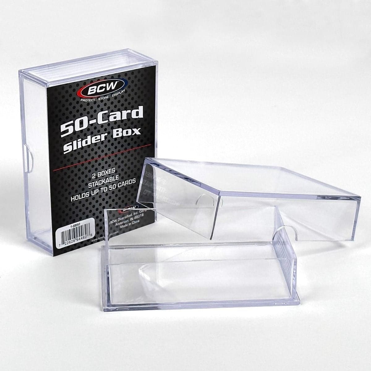 Package of 2 BCW 50-card slider boxes