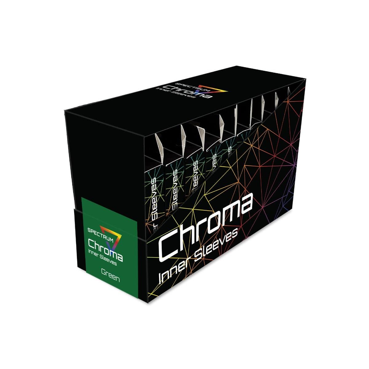 Box of 10 packs of Spectrum green inner sleeves