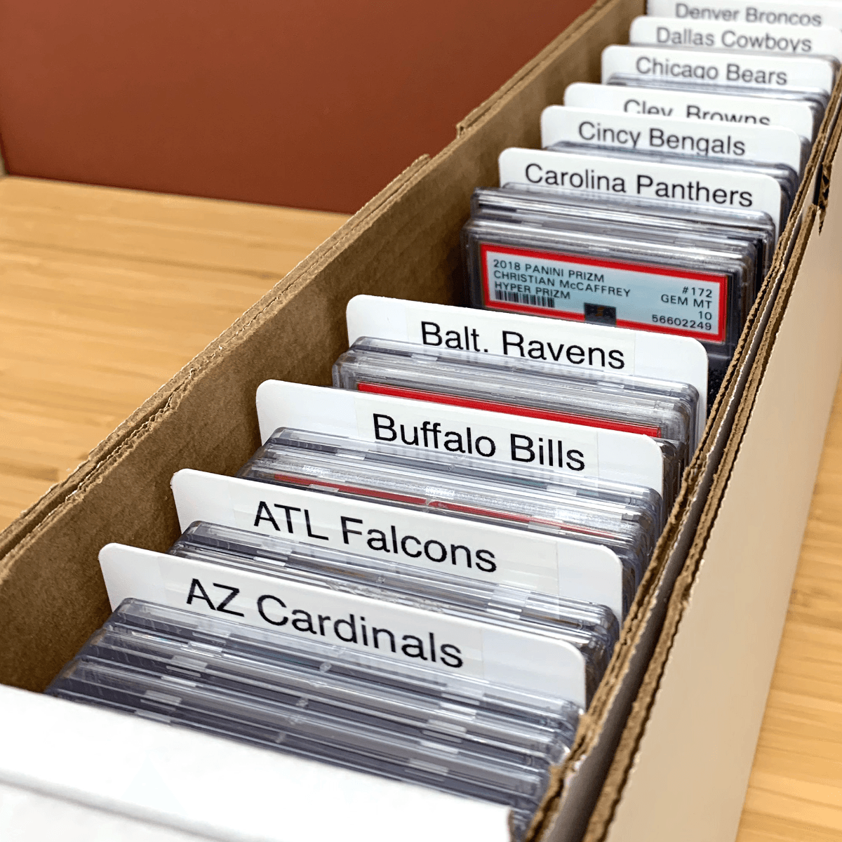 BCW Graded Trading Card Dividers in a 1-BX-SVAULT
