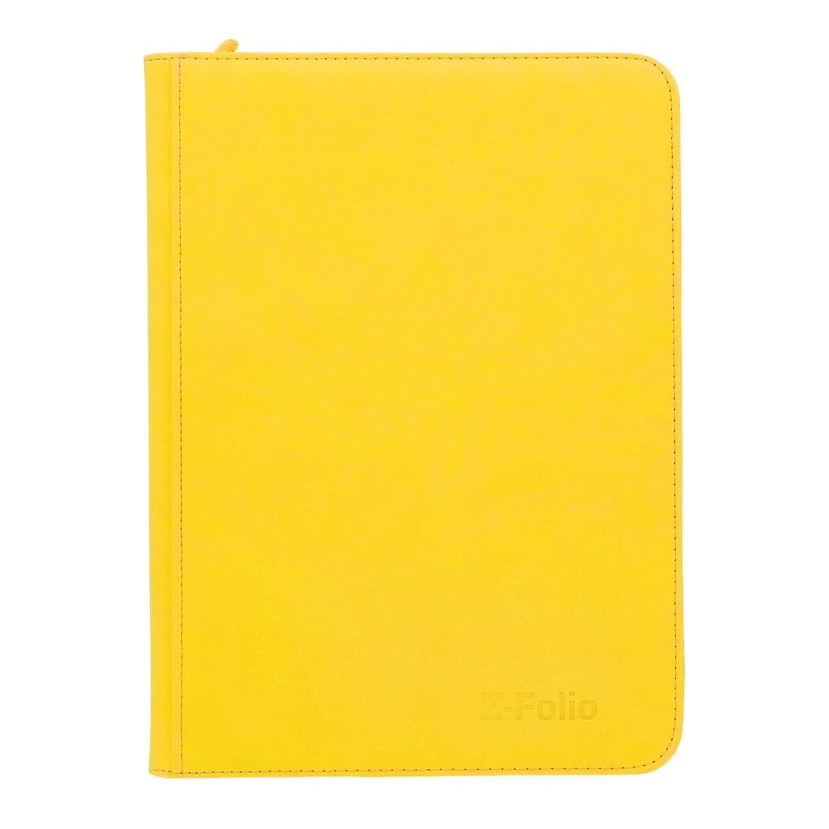 BCW Z-Folio 9-Pocket Album - Yellow front of binder, closed.