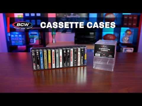 Cassette Tape Cases - 10 Pack - Black
