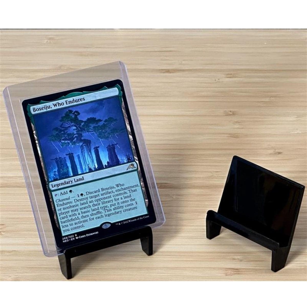 ProMold Card Holder Stand holding MTG card