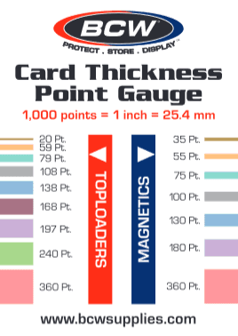 BCW Card thickness point gauge